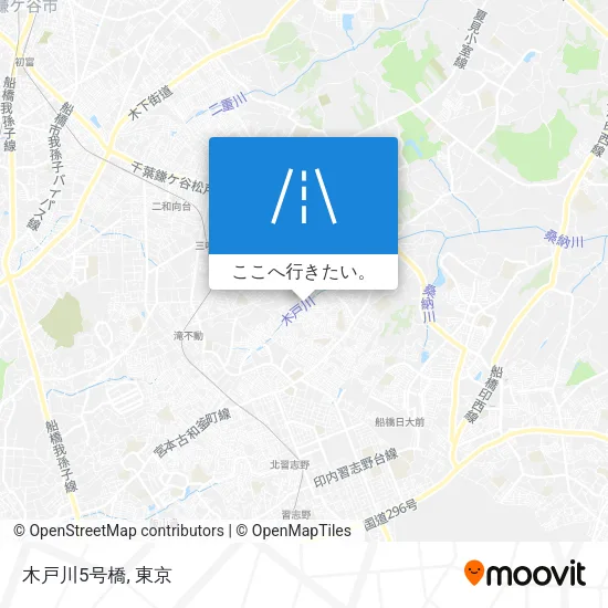 木戸川5号橋地図