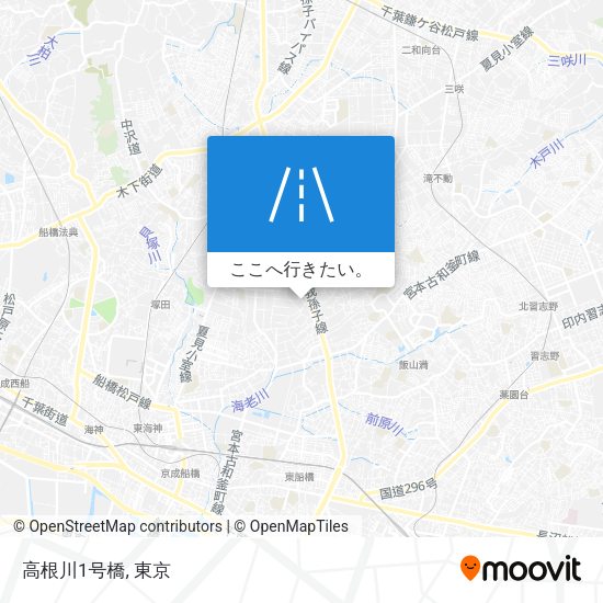高根川1号橋地図