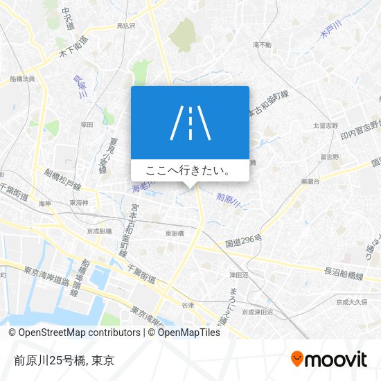前原川25号橋地図