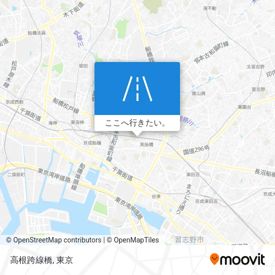 高根跨線橋地図