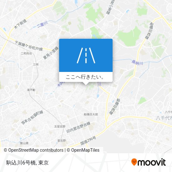 駒込川6号橋地図