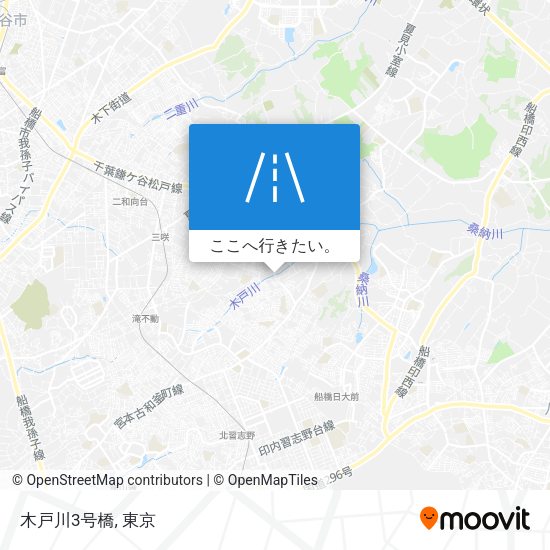 木戸川3号橋地図