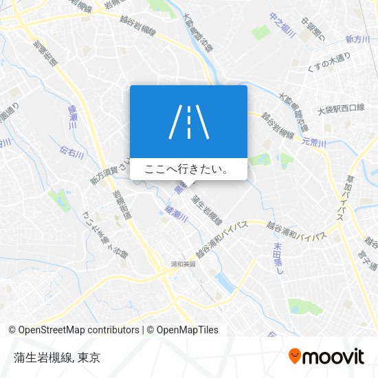 蒲生岩槻線地図