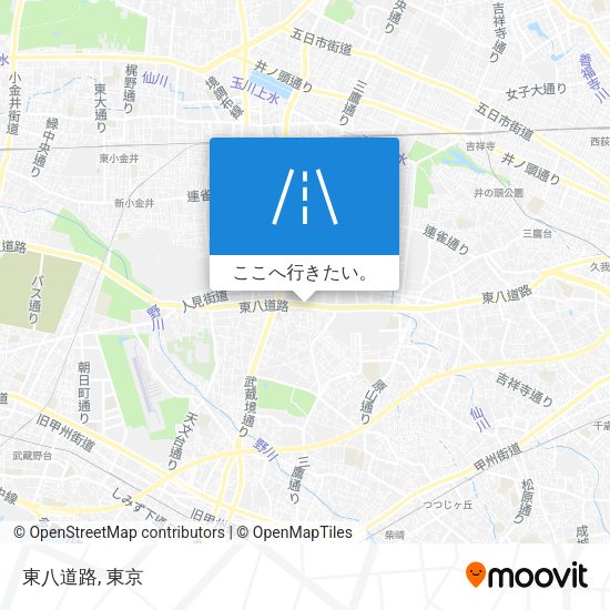 東八道路地図
