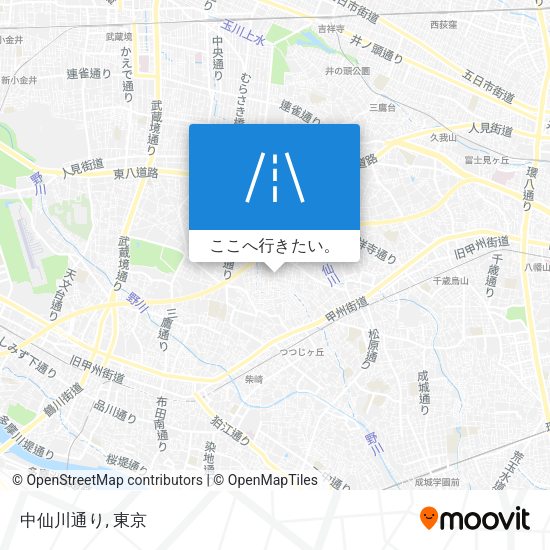 中仙川通り地図