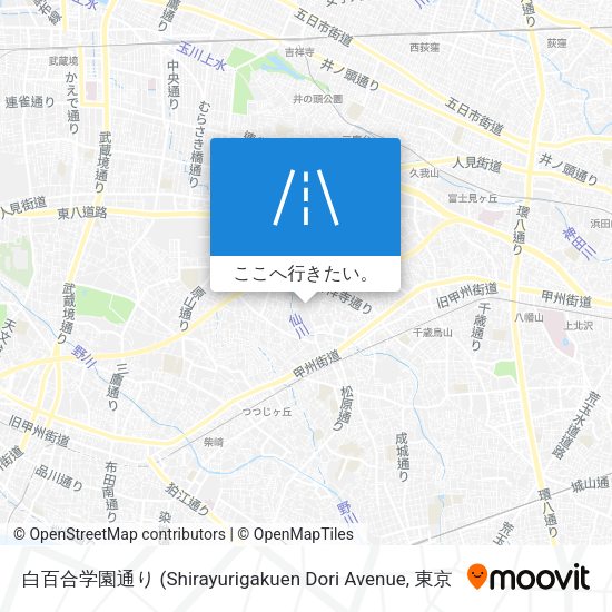 白百合学園通り地図