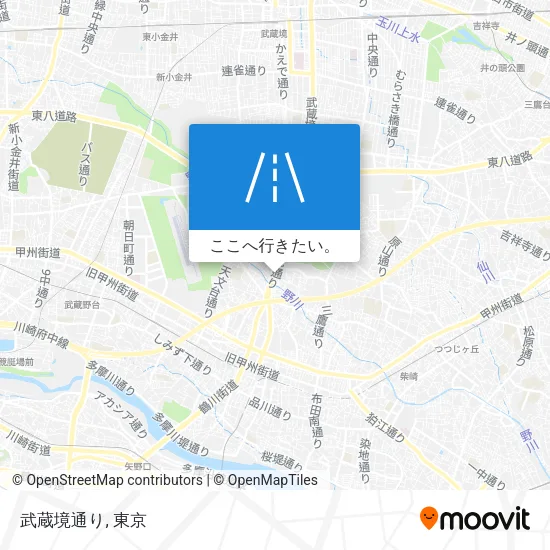 武蔵境通り地図