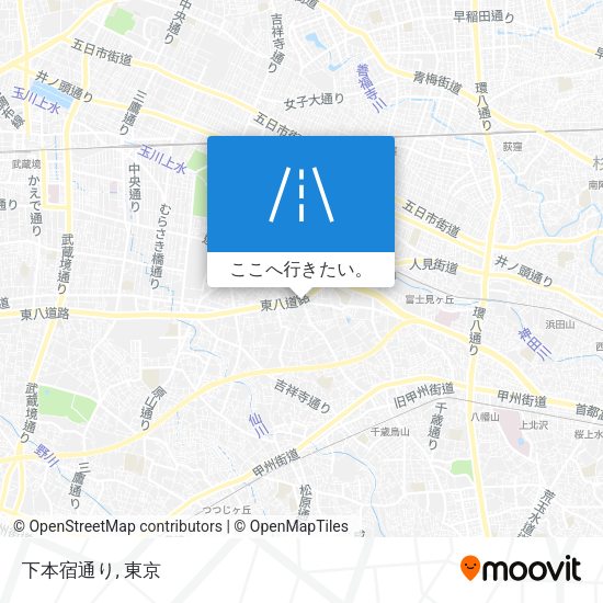 下本宿通り地図