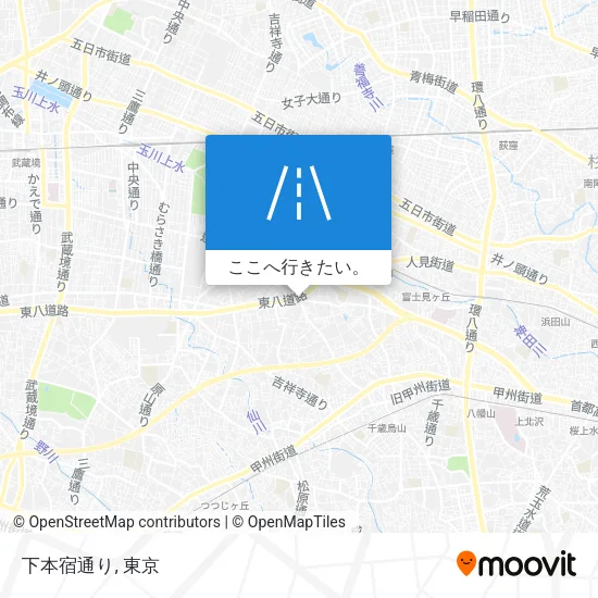 下本宿通り地図