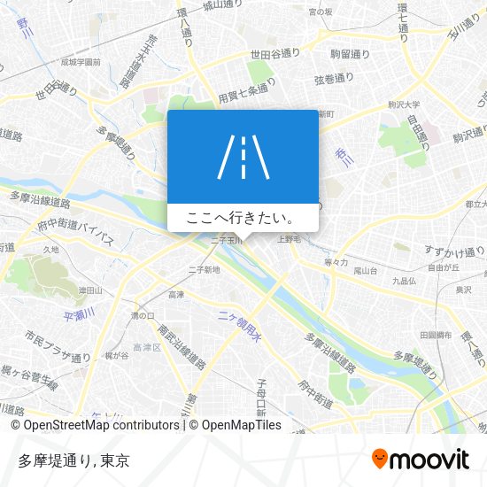 多摩堤通り地図