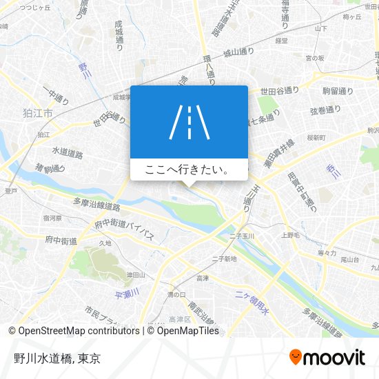 野川水道橋地図