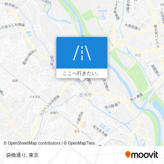 袋橋通り地図