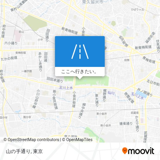 山の手通り地図