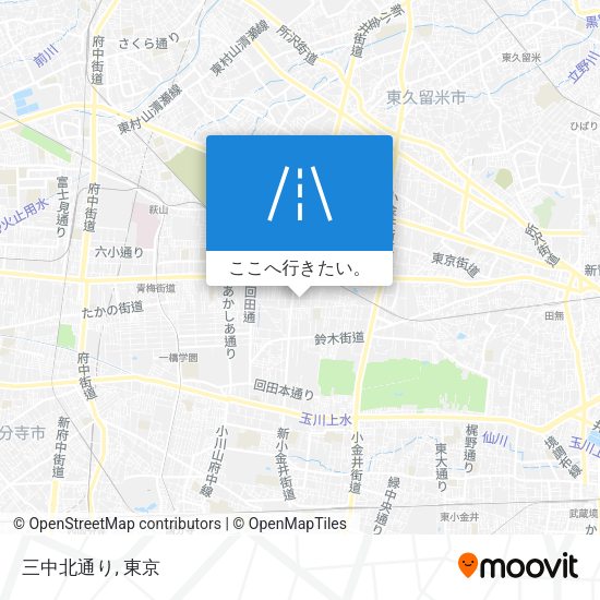三中北通り地図