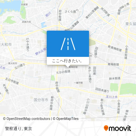 警察通り地図
