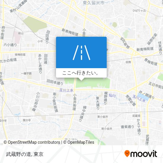 武蔵野の道地図