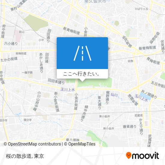 桜の散歩道地図