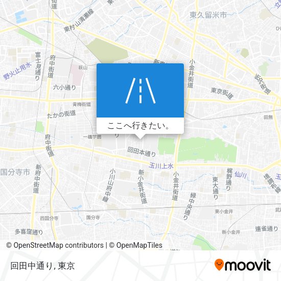 回田中通り地図