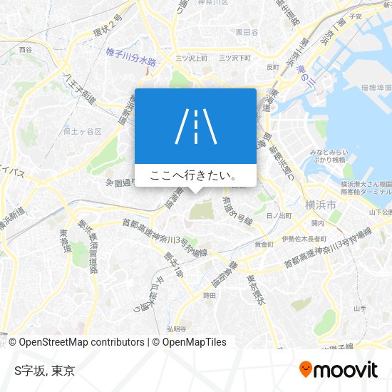 S字坂地図