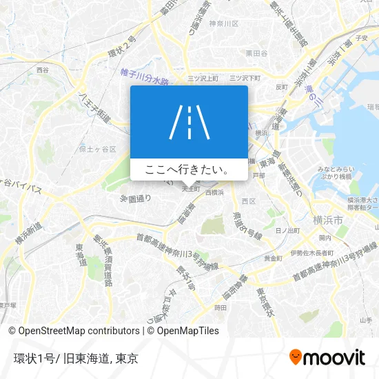 環状1号/ 旧東海道地図