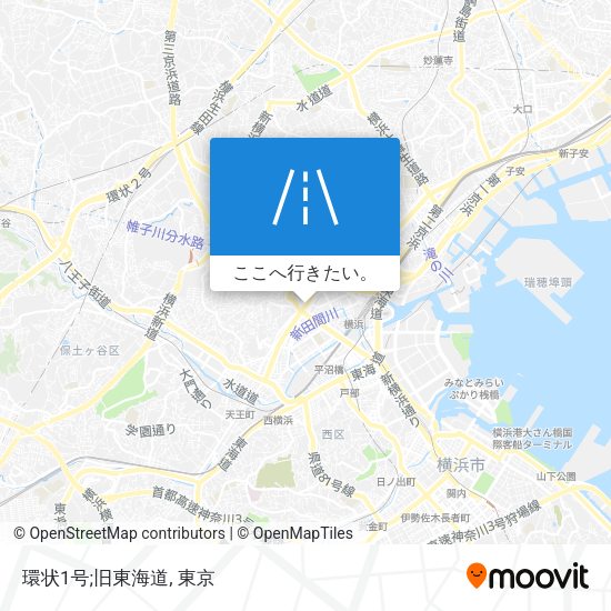 環状1号;旧東海道地図