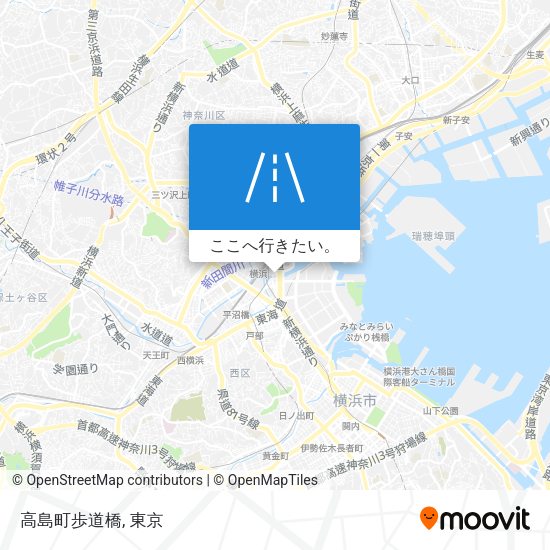 高島町歩道橋地図