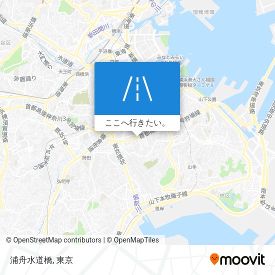 浦舟水道橋地図