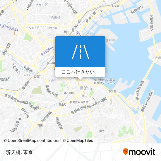 辨天橋地図