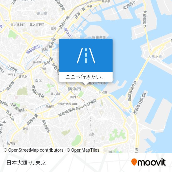 日本大通り地図