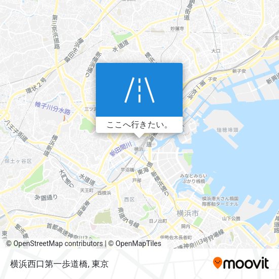 横浜西口第一歩道橋地図