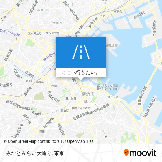 みなとみらい大通り地図
