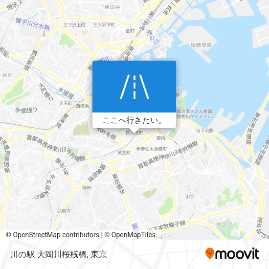 川の駅 大岡川桜桟橋地図