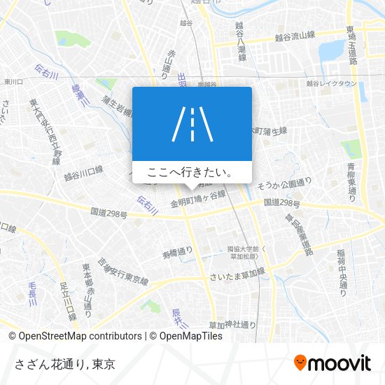 さざん花通り地図
