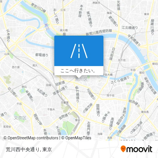 荒川西中央通り地図