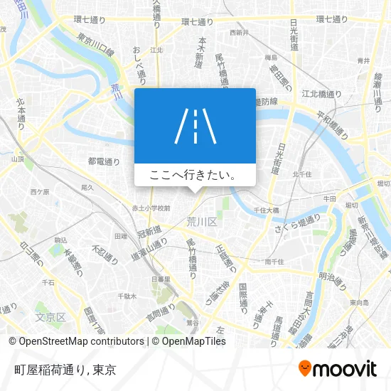 町屋稲荷通り地図