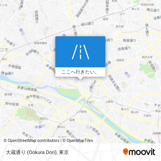 大蔵通り (Ookura Dori)地図