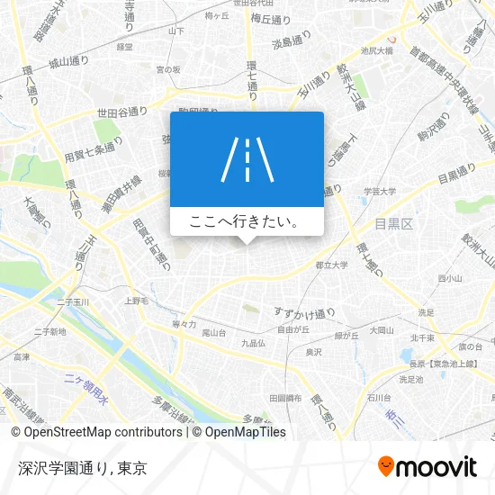 深沢学園通り地図