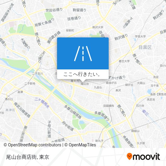 尾山台商店街地図