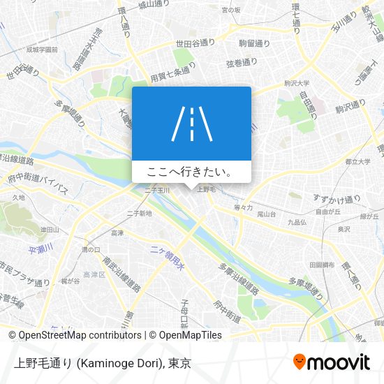 上野毛通り (Kaminoge Dori)地図