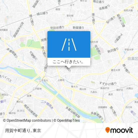 用賀中町通り地図