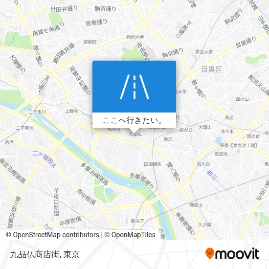 九品仏商店街地図