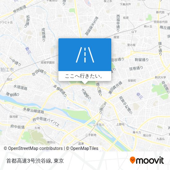 首都高速3号渋谷線地図