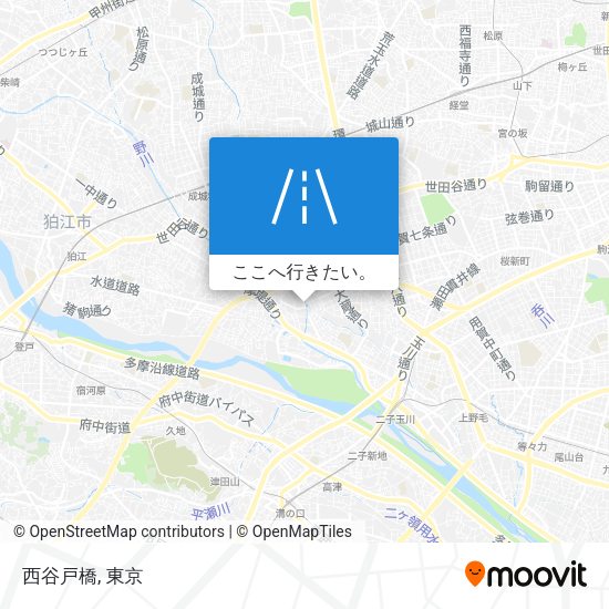 西谷戸橋地図