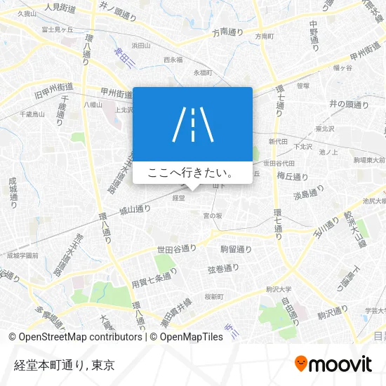 経堂本町通り地図