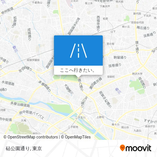 砧公園通り地図