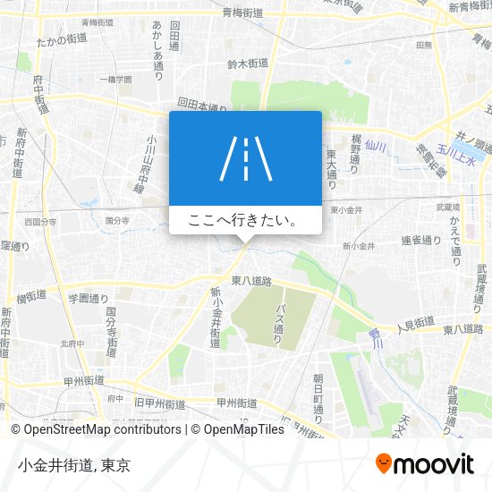 小金井街道地図