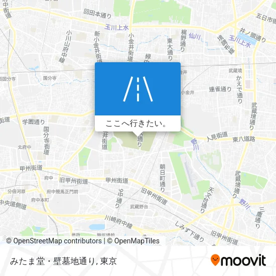 みたま堂・壁墓地通り地図