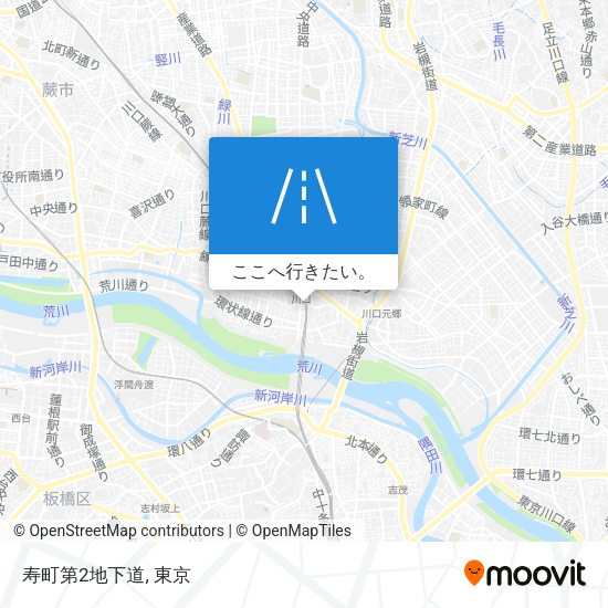 寿町第2地下道地図