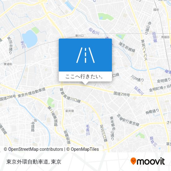 東京外環自動車道地図