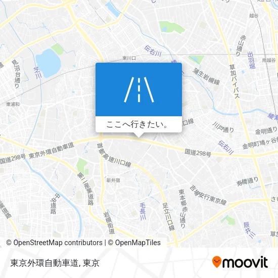 東京外環自動車道地図